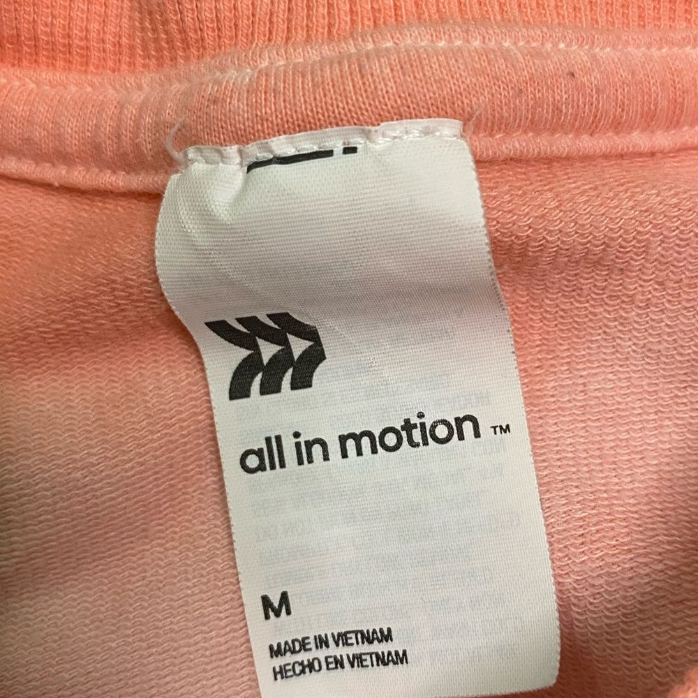 All In Motion Pink and White Ombre Crewneck Sweatshirt - Picture 7 of 7